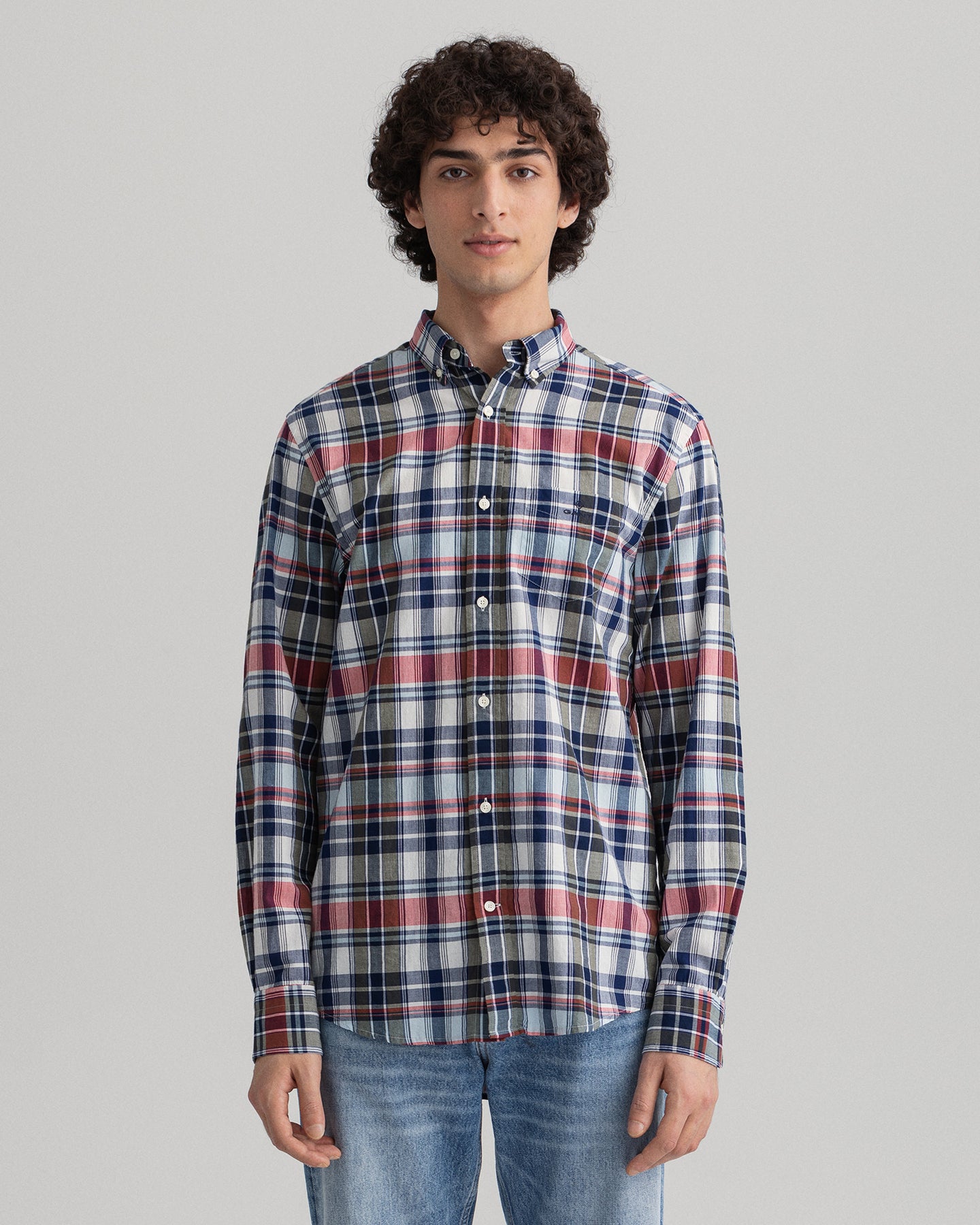 GANT - Indian Madras Check Shirt - Persian Blue