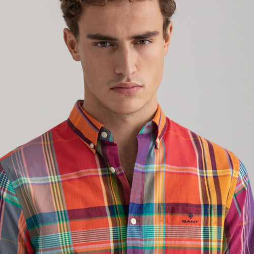 GANT Madras Check Shirt - Watermelon