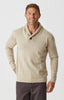 Aklanda - Shawl Collar Sweater - Marine Blue | Mushroom | Berry