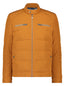 Padded Biker-Style Jacket - Rust