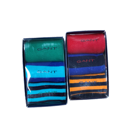 Gant_3BoxSet_Socks_Red_Lush_Green