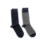 2 Pack Gant Dot and Solid Colour Socks - Charcoal | Blue