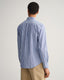 Oxford Shirt - Wide Stripe - College Blue & White