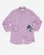 Long Sleeve Linen Shirt - Purple