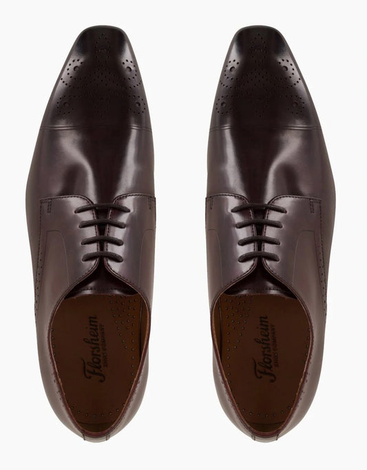 Ashton Cap Toe Brogue - Burgundy