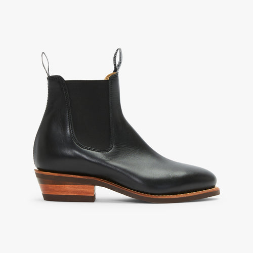 RM Williams - Comfort Lady Yearling - Black - Raw Edge