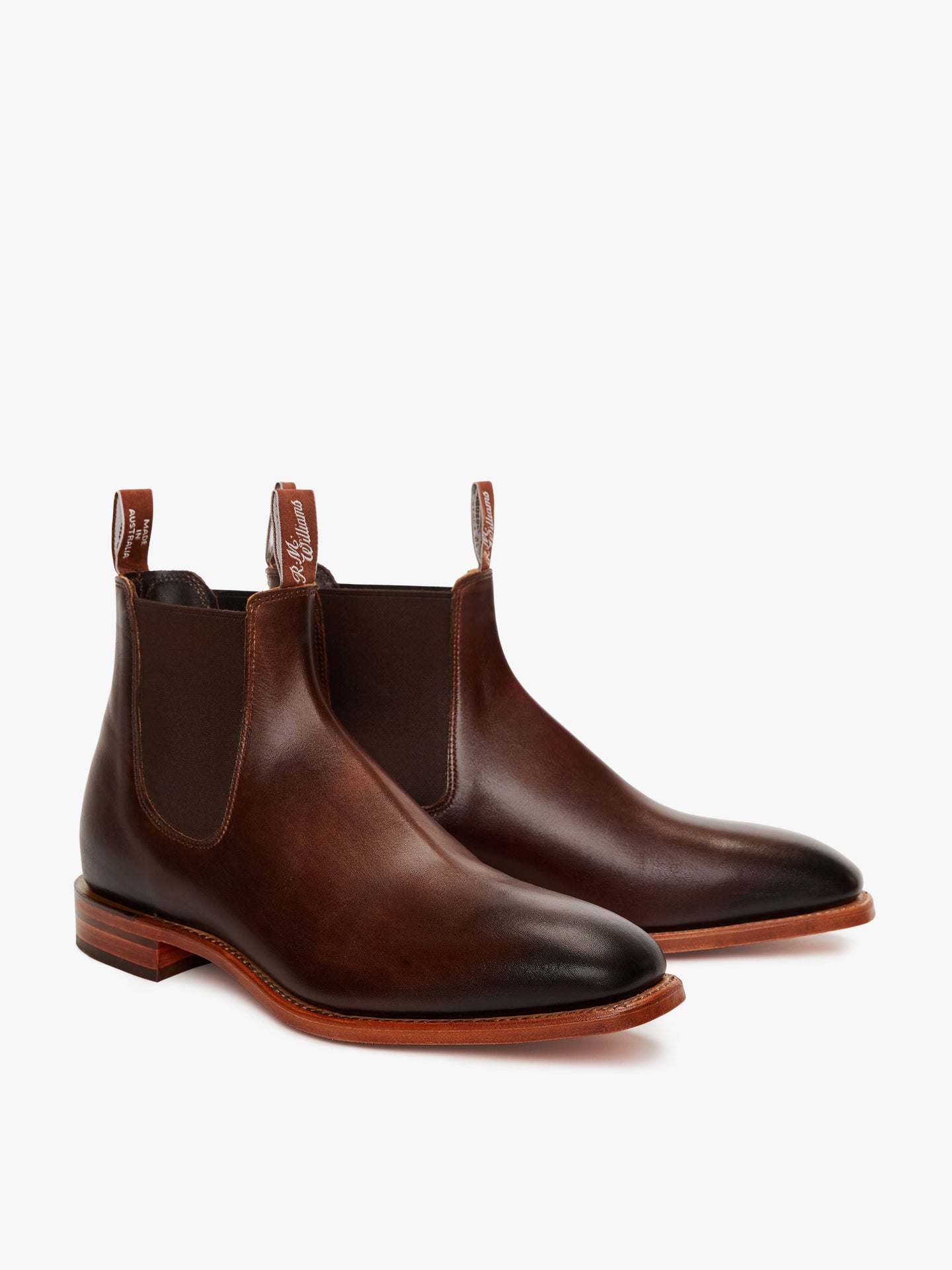 R.M.Williams Chinchilla Boot, Burnished Leather, Bordeaux, G Fit