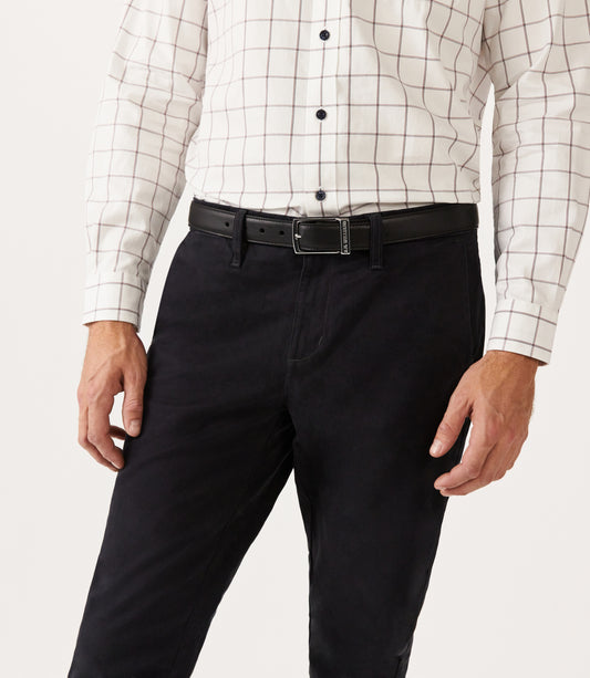 R.M.Williams - Huntingdale Belt - Nickel Hardware - Ebony
