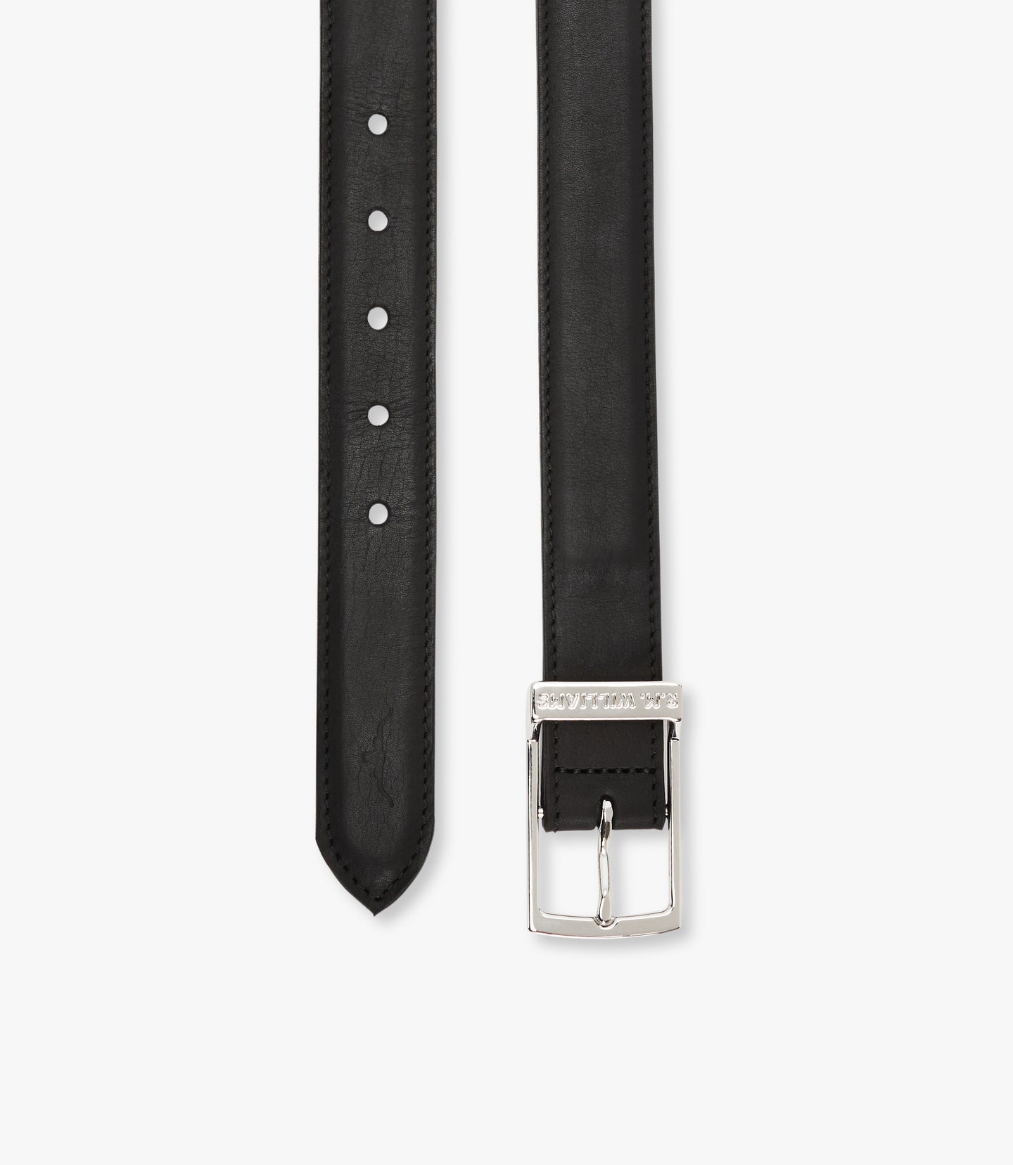 R.M.Williams - Huntingdale Belt - Nickel Hardware - Ebony