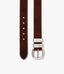 R.M.Williams - Drover Belt - Brushed Nickel Hardware - Dark Tan