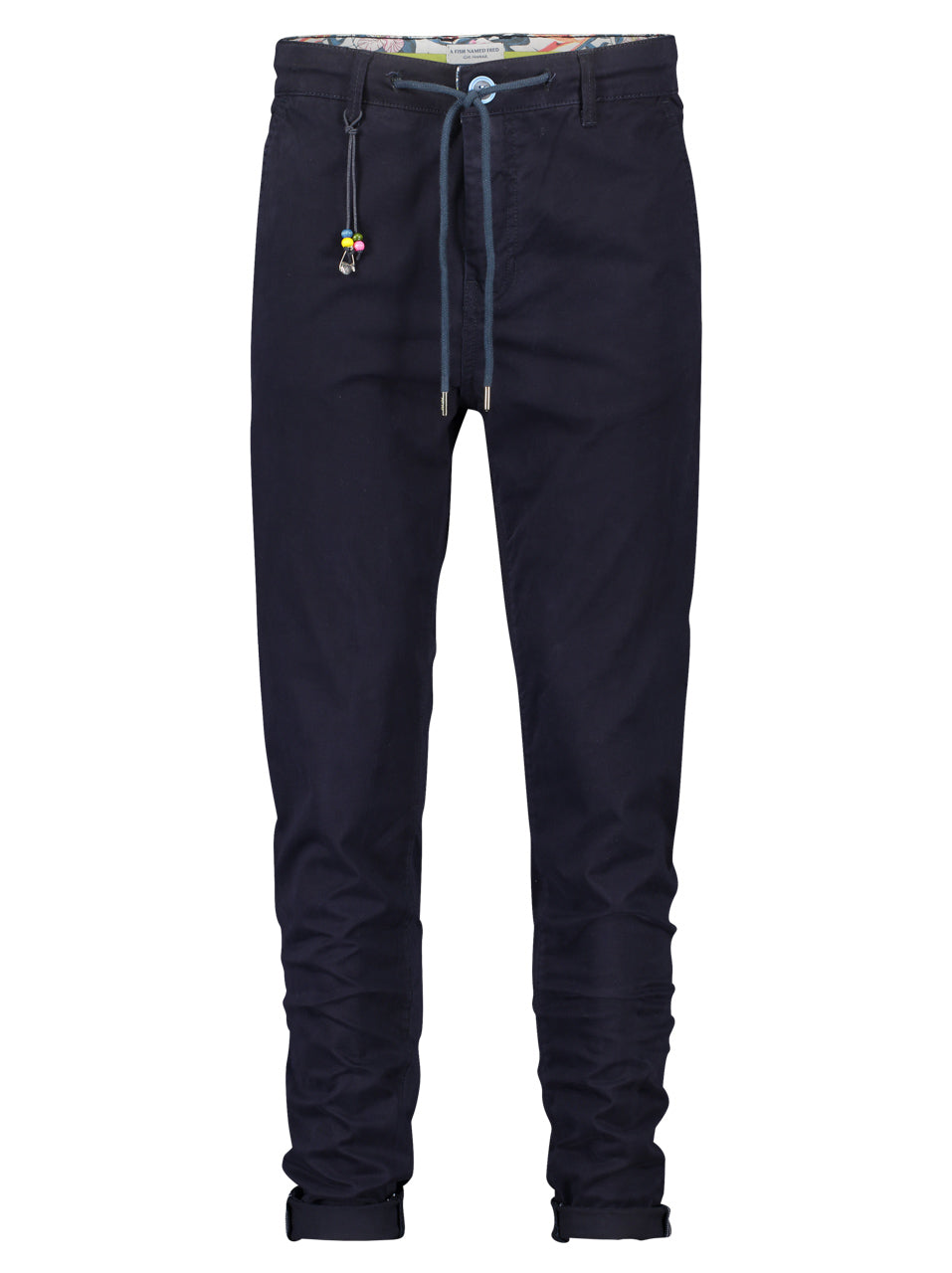A Fish Named Fred - Casual Chino - Peached Twill - Drawsting/Zip Fly - Navy