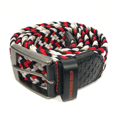 A_Fish_Named_Fred_Braided_Elastic_Belt_ Red_Blue