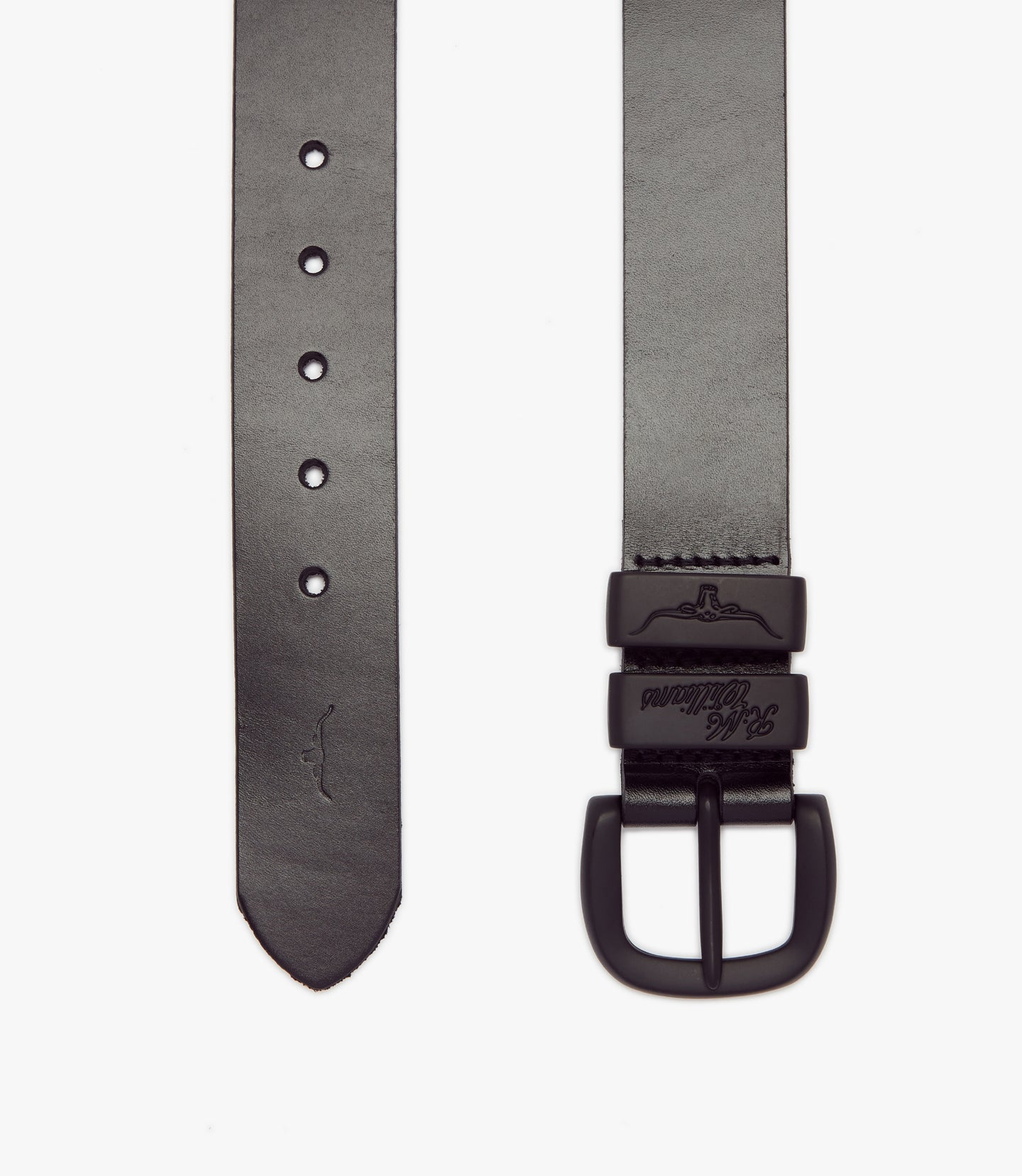 R.M.Williams - Drover Belt - Matte Black Buckle - Black