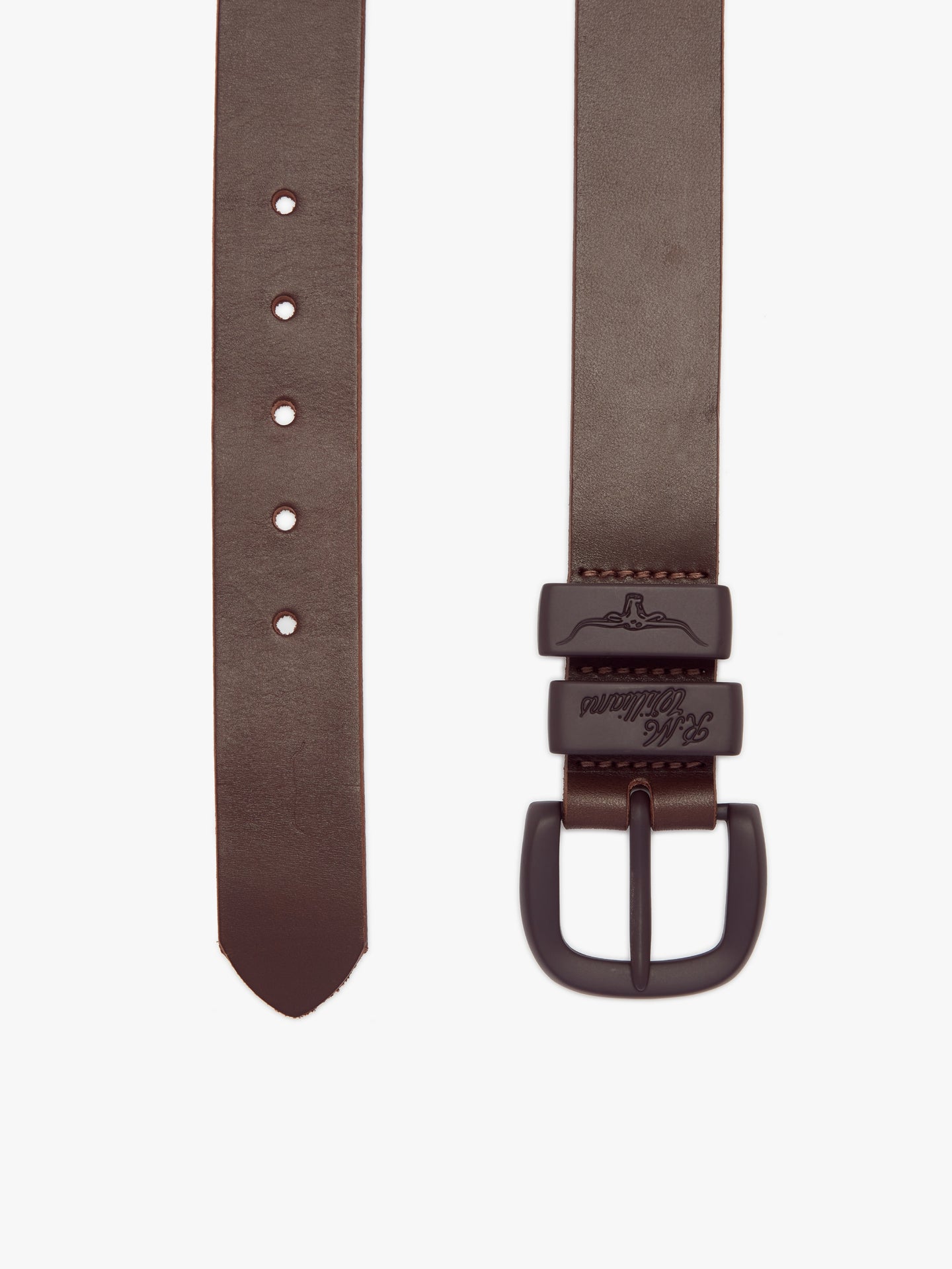 R.M.Williams - Drover Belt - Matte Brown Hardware - Chocolate