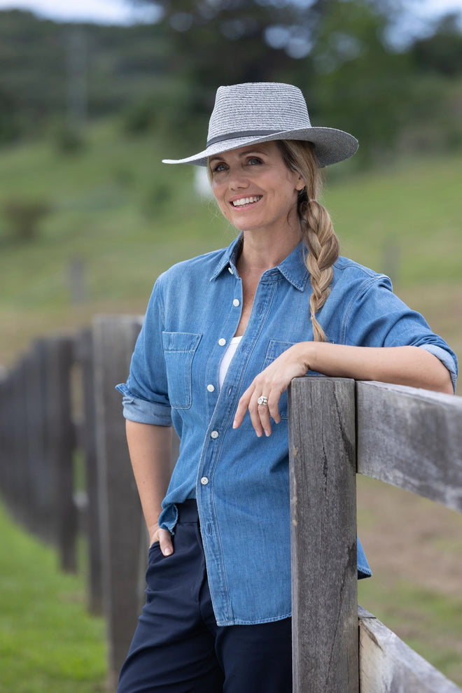 Barcoo River Fedora Hat - Silver