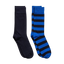 GANT 2 pack socks- barstripe blue & black