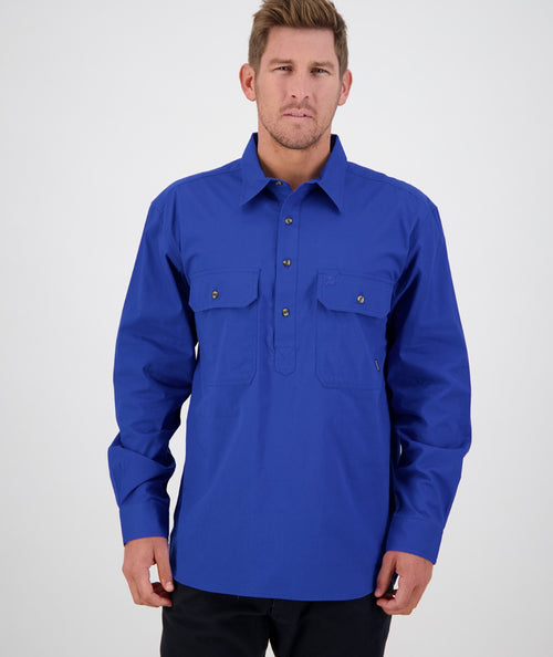 Swanndri Bendigo Heavy Duty Work Shirt - Blue