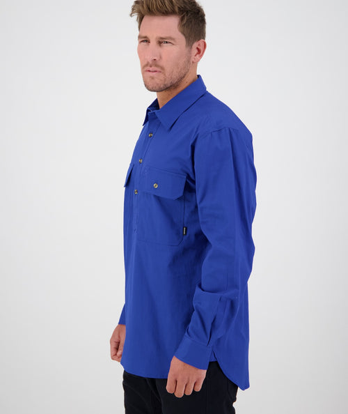 Swanndri Bendigo Heavy Duty Work Shirt - Blue