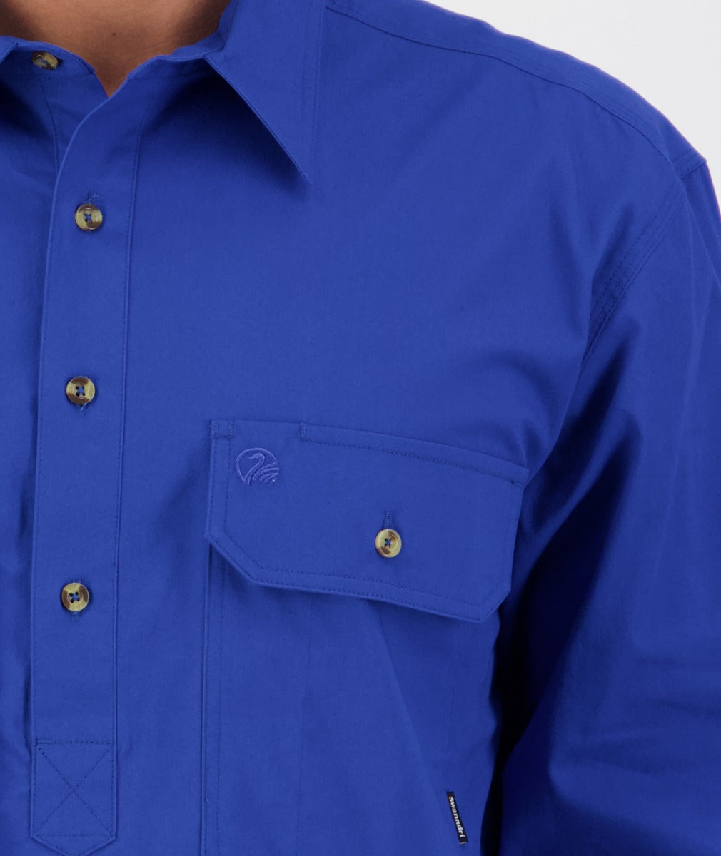 Swanndri - Bendigo Heavy Duty Work Shirt - Blue