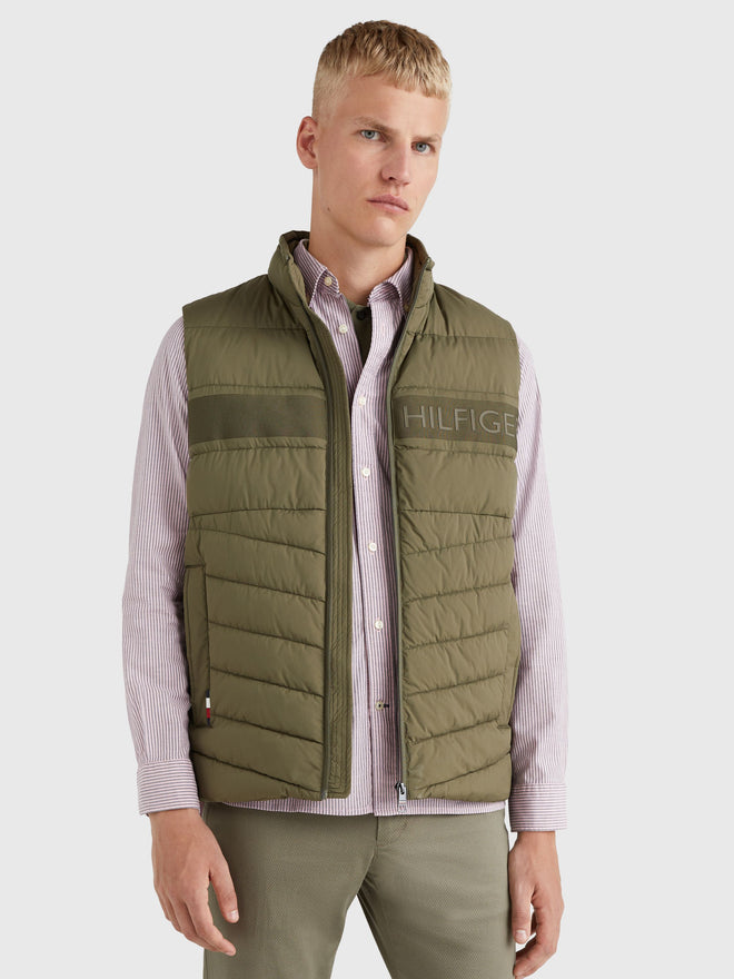Branded Vest - Army Green