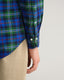 Brushed Oxford Shirt - Tartan - Forest Green, Blue, Red & Yellow