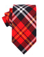 OTAA - Red Scottish Plaid Cotton Necktie