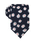 OTAA - Floral Tie - navy with white flowers