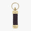 RM Williams - Plaited Key Ring - Black with Brass Tone Fittings 