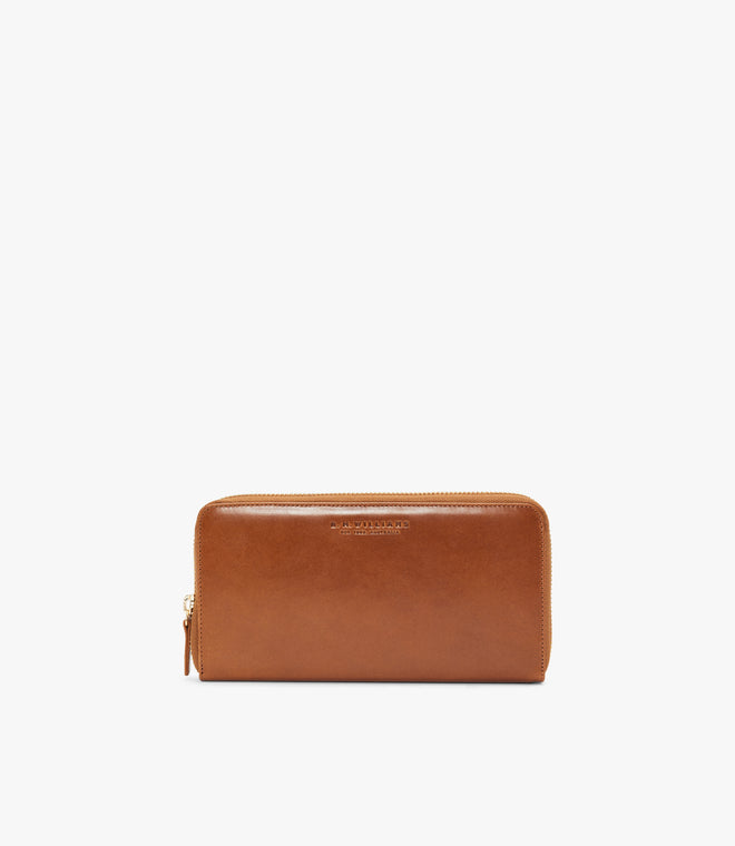 Singleton Zip Wallet - Tan