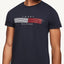 Tommy Hilfiger - Chest Corporate Stripe Graphic Tee - Desert Sky