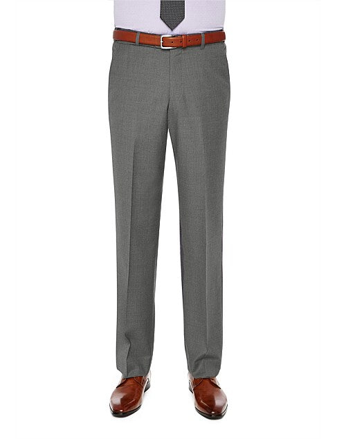 City Club - Wool Blend Trouser - Carter 183 - Silver