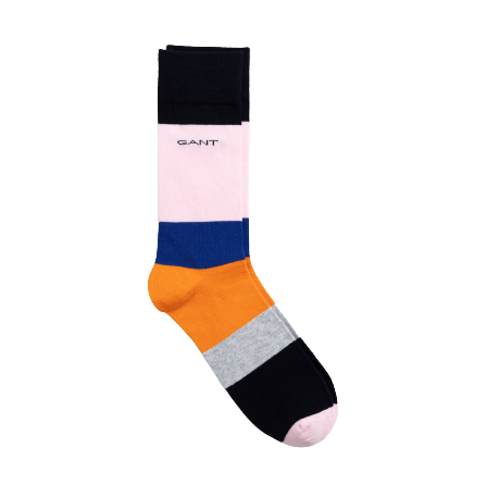 Colour Block Socks - Russett Orange | Plum Jam | Wine | Teal