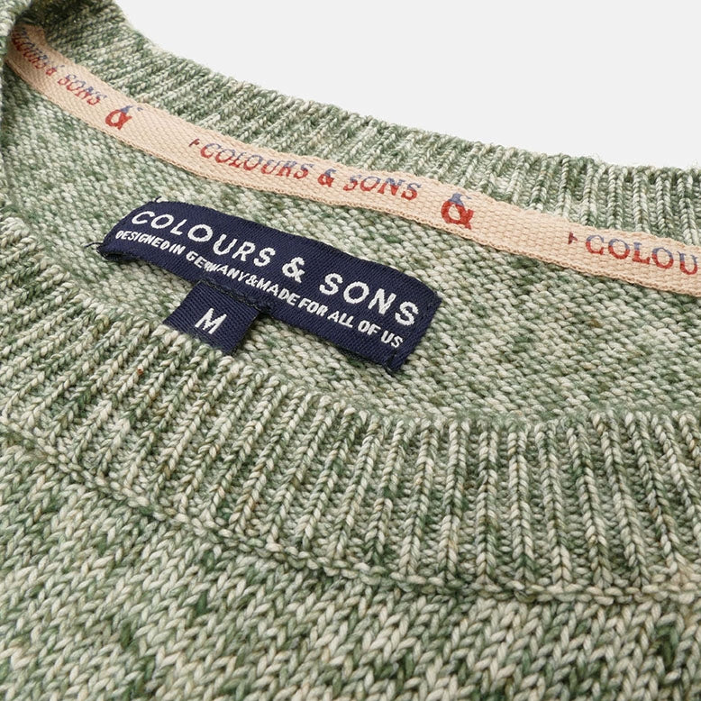 Colours & Sons Crew Neck Jumper - Green