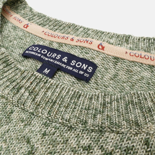 Colours & Sons Crew Neck Jumper - Green