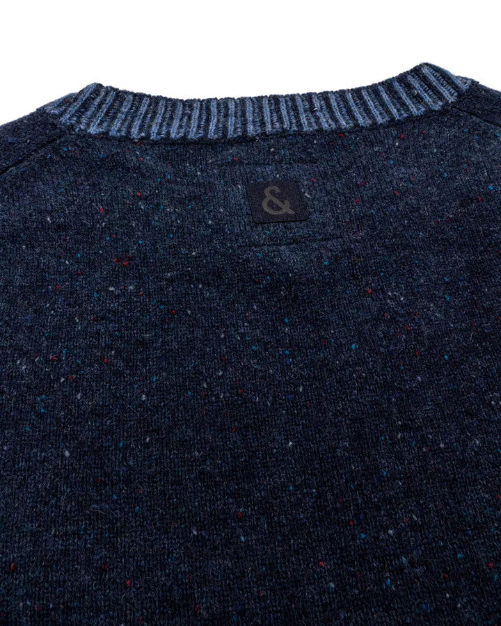 Colours & Sons - Crew Neck Merino Jumper - Midnight Blue