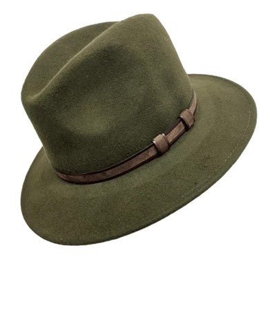Avenel - Crushable Felt Hat - Khaki