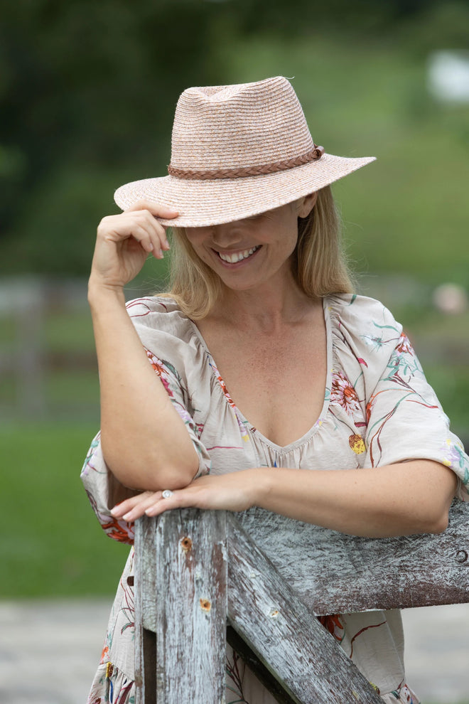 Dingo Creek Fedora Hat - Pink