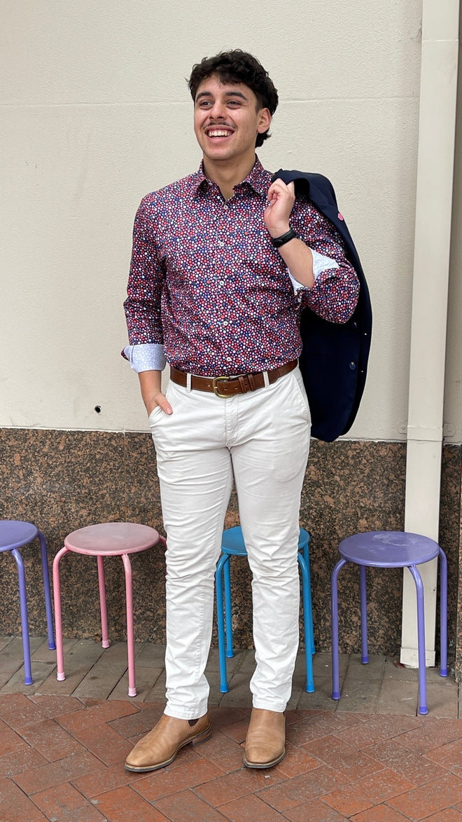 Print Shirt - Navy Multi