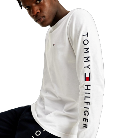 Tommy Hilfiger - Essential Tommy Long Sleeve Tee - White