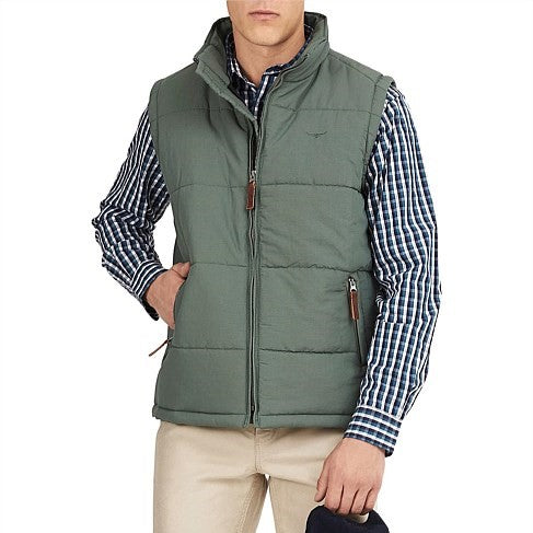 RM Williams - Patterson Creek Vest - Eucalyptus Green