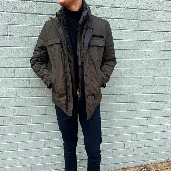 Everest Parka Olive Green – Blowes Clothing - Main Image