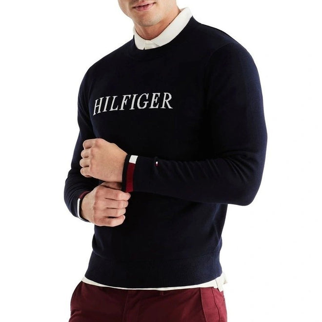 Tommy Hilfiger - Flag Cuff Crew Neck Sweater - Desert Sky