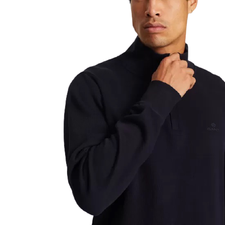 Gant_Sacker_Half_Rib_Zip_Collar_Navy