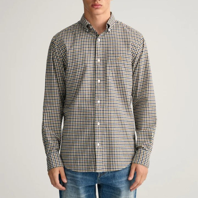 GANT - Gingham Twill Shirt - Eggshell