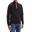 Tommy HIlfiger Global Stripe Zip Neck Pullover - Black