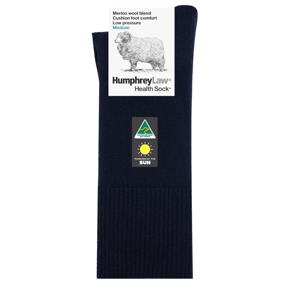 Humphrey law - cushion foot health sock - Black
