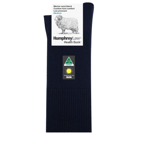 Humphrey law - cushion foot health sock - Black