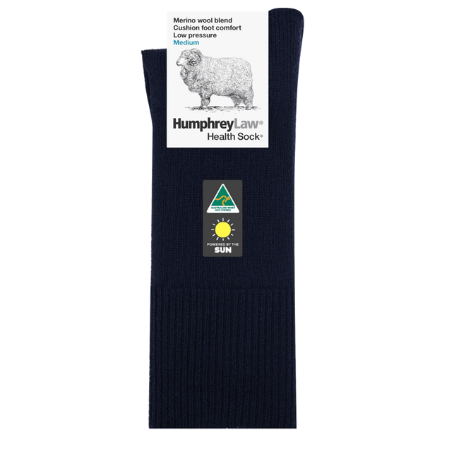 Humphrey law - cushion foot health sock - Black