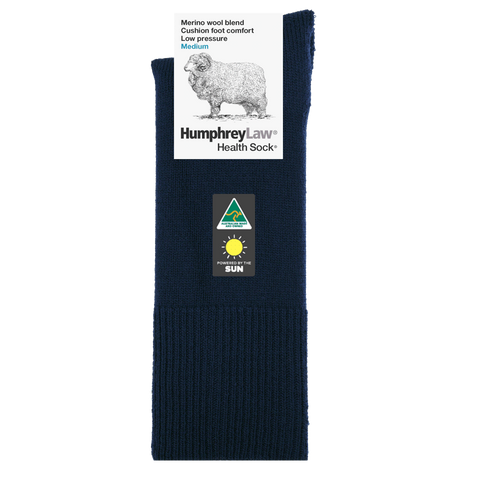 Humphrey law - cushion foot health sock - Navy