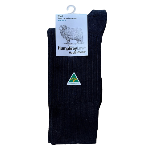 Humphrey Law - Wool Health SOck - Navy